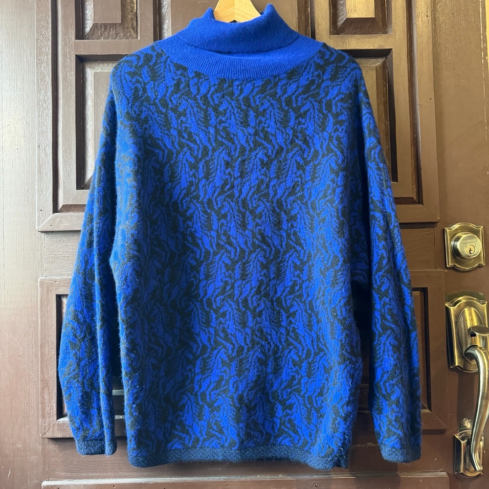 80s Benetton Made in Italy Horse Sweater Size M Vintage